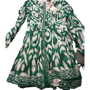 Alex Marie Green and White Mini Length Dress New with tags Size 16